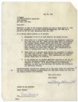 Two 1959 Agreements Signed by Moe Howard -- Regarding Three Stooges Performances & Payments -- Each Measures 8.5'' x 11'', Very Good Plus